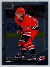 2020-21 O-Pee-Chee Platinum Sebastian Aho Carolina Hurricanes #105
