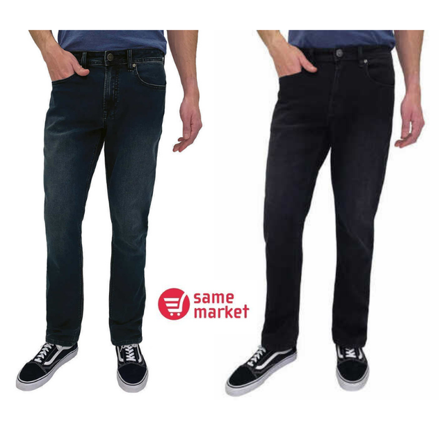 Buffalo Mens Axelx Slim Stretch Jeans Size 34x30 Dark Blue for sale