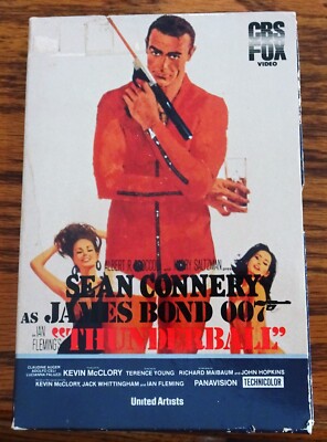 Thunderball BETA Tape 1983 Sean Connery as James Bond 007 CBS Fox Video