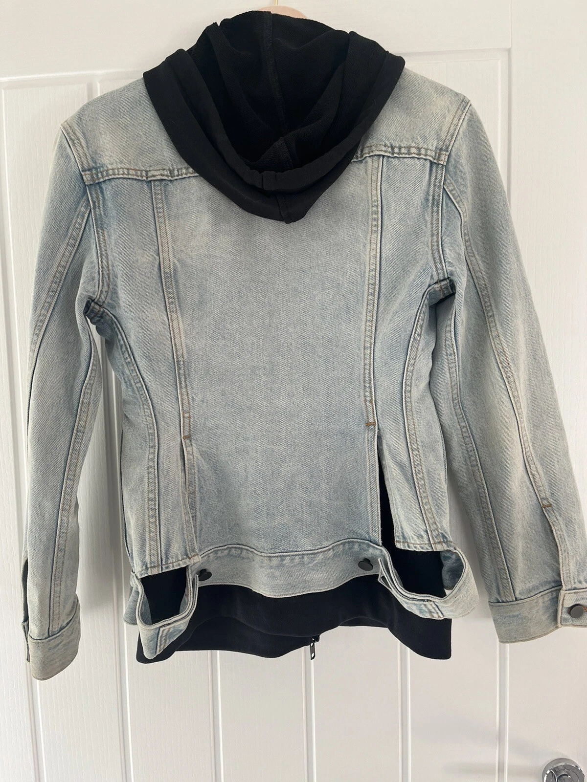 Giacca in denim Alexander Wang con cappuccio incorporata