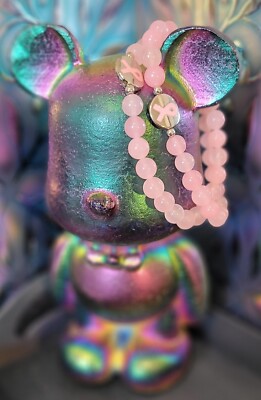 Rose Quartz Breast Cancer Awareness Bracelet