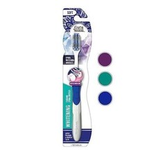 Gurunanda Whitening Toothbrush with Flossing Spiral Bristles  Rubberized Erg...