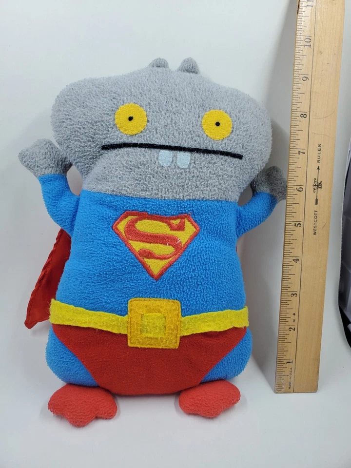 Muñeca fea de peluche de 10" Uglydoll BABO como Superman DC Comics Foto 2 de 4