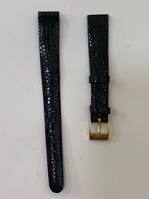 Cinturino Orologio 12 Mm Vera Pelle Marrone - Imbottito Grano Di Vitello Con Fibbia Argento - Unisex