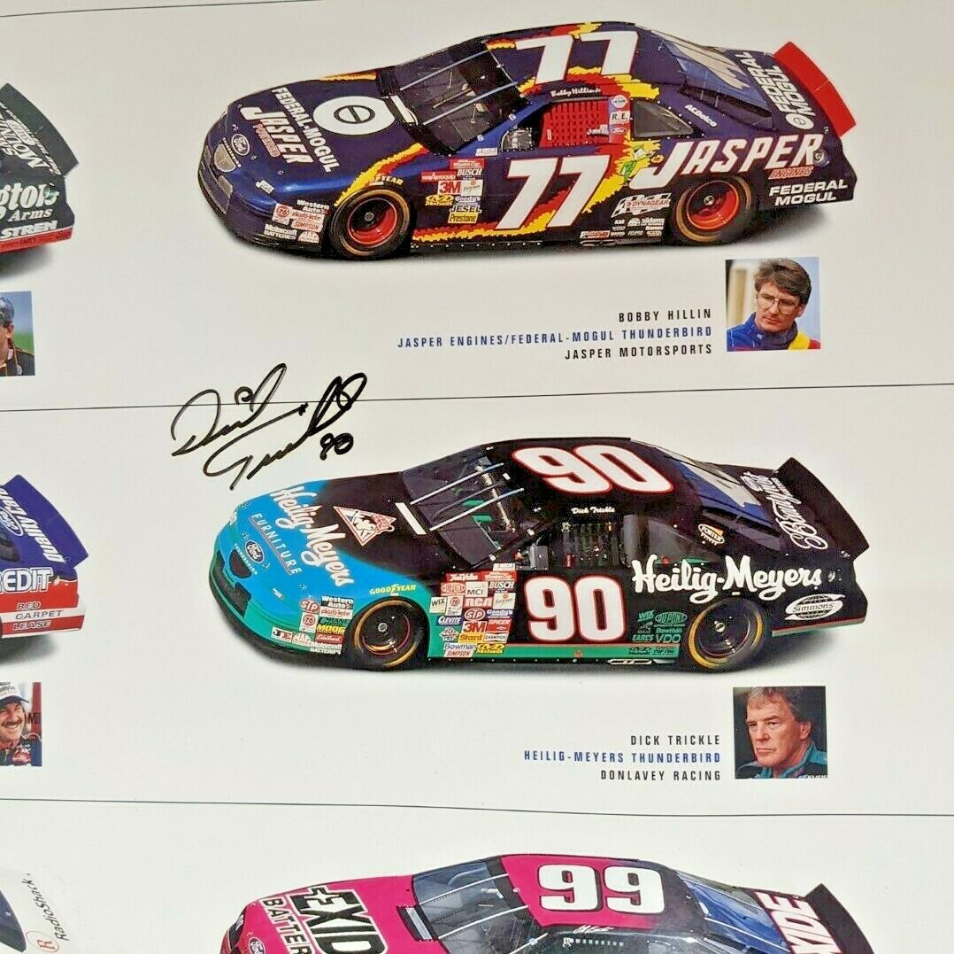 Autographed, Dick Trickle, Ford Motorsports NASCAR Poster, Ford