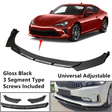 Add-on Universal Adjustable Fit For Toyota 86 17-20 Front Lip Spoiler Splitter 
