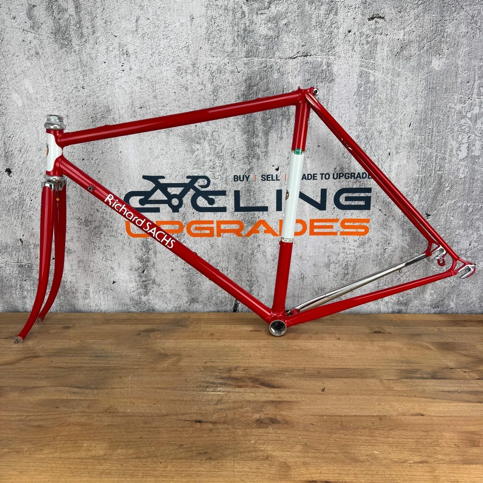 Richard Sachs 51 x 54 Rim Brake Steel Frameset 700c Chris King Joe Bell Repaint - Image 2 of 4