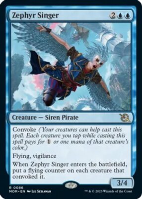 x1 Zephyr Singer R MTG March of the Machine M/NM, English