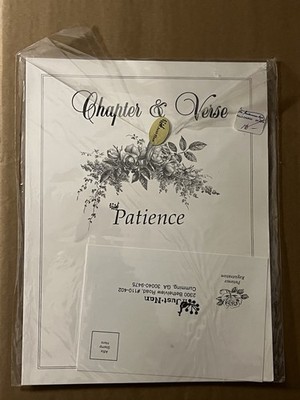Just Nan Chapter Verse Patience Cross Stitch Sampler Chart Book
