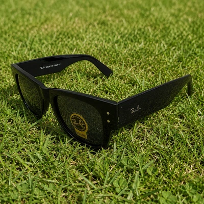 Ray-Ban MEGA WAYFARER Sunglasses RB0840S Black Lens 60-18-138 - Image 1 of 4