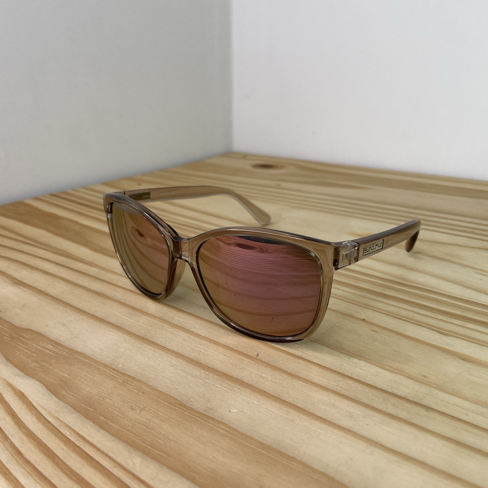 Suncloud Sashay Sunglasses, Transparent Taupe/Pol… - image 1