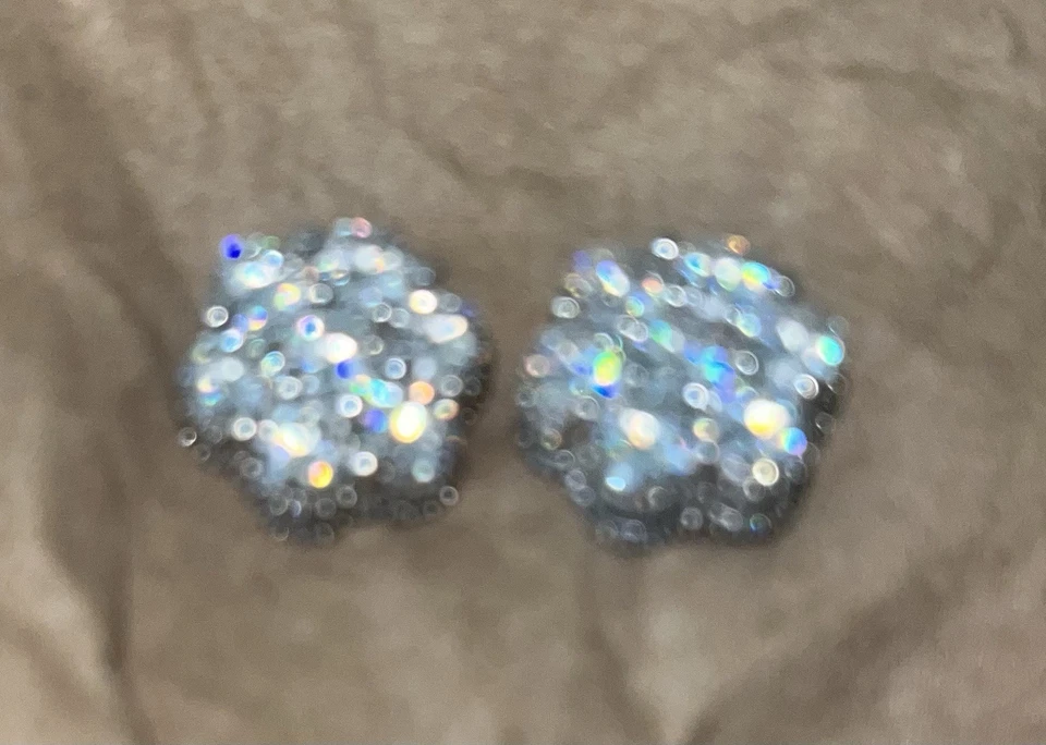 VVS Diamond /Jared Jewelry Men's Earrings lab created  - Image 2 of 3