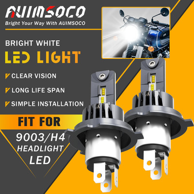 Pair H4 LED Headlight Bulb For Suzuki Boulevard M109R C50T C90T M50 M90 S40 S83