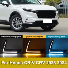 For Honda CR-V 2023-2026 Front Bumper Fog Lamp DRL LED Daytime Running Lights