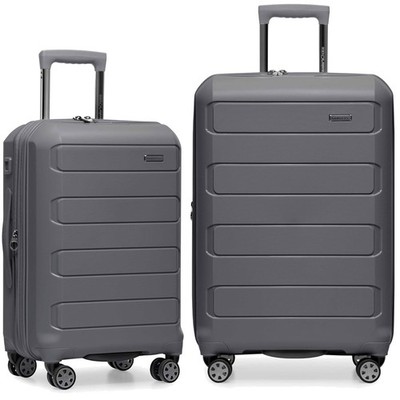 Pagosa 2-Piece Hardshell Luggage Set, Gray
