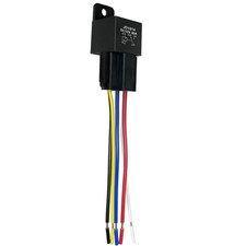 12V 40A 5Pin Car Relay with 12AWG Harness Sockets, JD1914 SPDT Relay with Color-