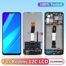 For Xiaomi Redmi 12 LCD TFT Display Touch Screen Digitizer w/ Frame Replacement