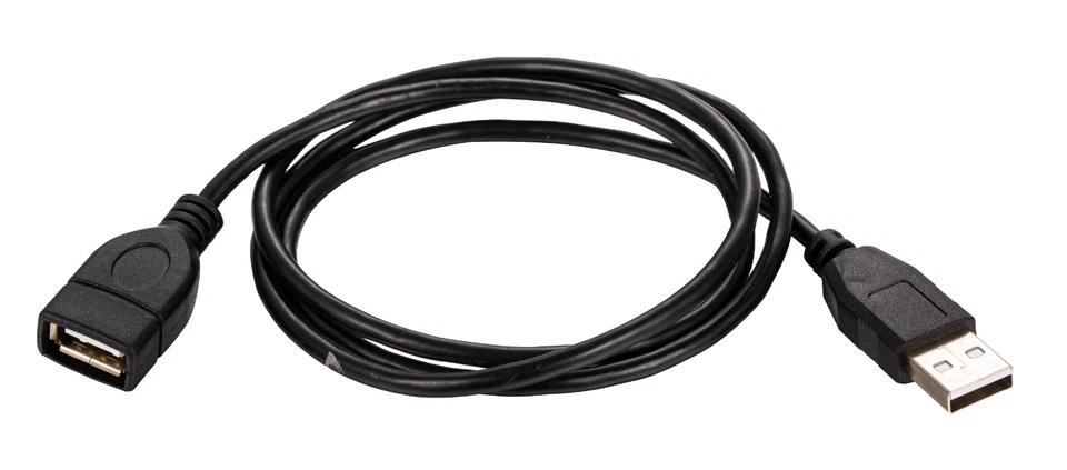 USB 2.0 Extension Cable Black AM to AF Super Speed EXT Cord 3-15ft Multi-Pk LOT - Image 2 of 4