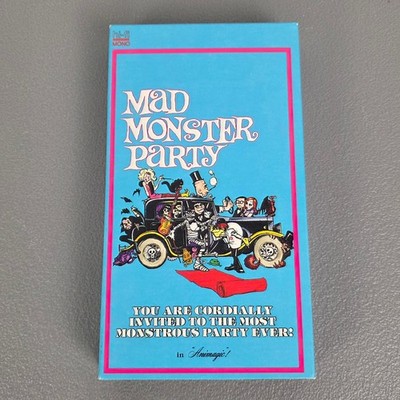 Mad Monster Party VHS 1994 Animation Comedy Horror New Line Home Video