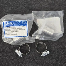 Lot of 2 Ideal Vacuum Tubing Adapter KF25 To 1" PVC Hose Stainless Steel P101390