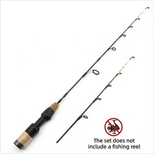 60Cm 2 Tips Rod Reel Combos Winter Ice Fishing Rod Fishing Reel Set Pole Tackle