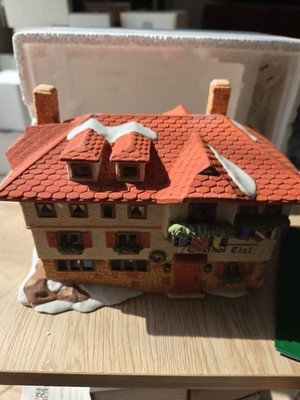 Dept 56 Alpine Village Gasthof Eisl (guest House) -Retired- Comes W/ Cord& Bulb