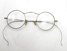ANTIQUE EYEGLASSES BERKELEY SILVER WIRE RIM BIFOCALS EDWARDIAN COLLECTIBLE