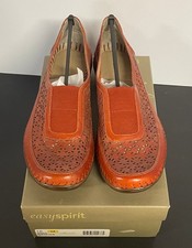 Easy Spirit Womens Burnt Orange Loafers Norah...