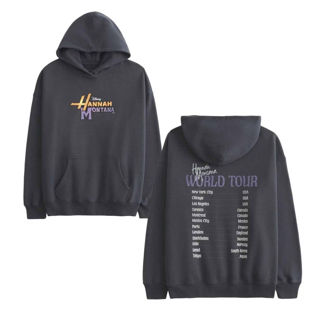 Hannah Montana World Tour Graphic Hoodie 20th Anniversary 2026 | eBay