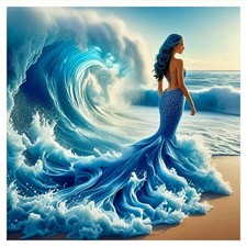 Beauty Diamond Art Painting Kits for Adults, Beach Diamond Art for Beginners,...