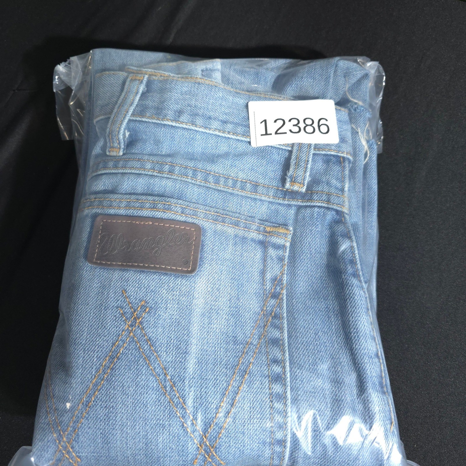 Wrangler Jeans Mens 38x32 Light Wash Distressed Denim 20X Bootcut Casual Cowboy