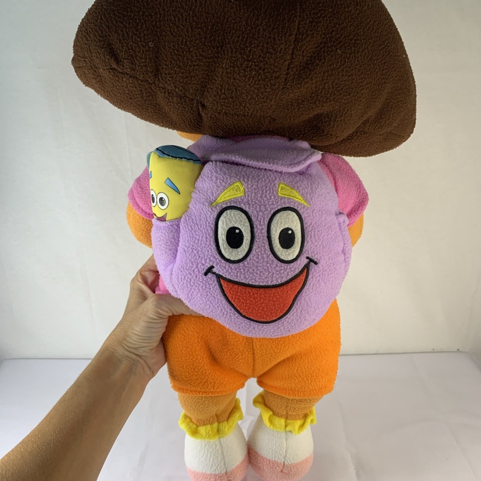 Vintage 2002 Nick Jr 26” DORA THE EXPLORER PLUSH STUFFED Doll Star Map ...