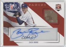 2015 Panini USA Baseball Jersey Signatures 78/99 Zack Burdi #3 Auto d4y