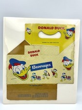 Vintage Donald Duck Beverages Cardboard Bottle Carrier