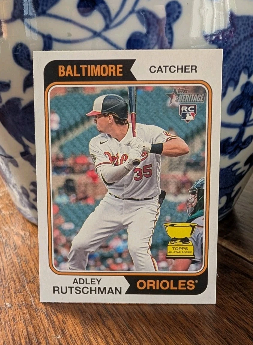 Adley Rutschman 2023 Topps Heritage Rookie Card No. 7 - Near Mint or Better