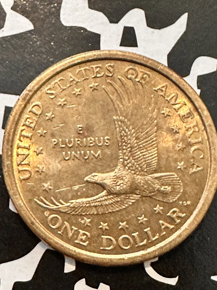 2000 P $1 Sacagawea DD Trike Over “United” Bronze não ralado - Imagem 3 de 4