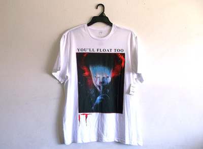 It Chapter Two Movie Pennywise T Shirt Men Sz XL (46-48) NWT Graphic White