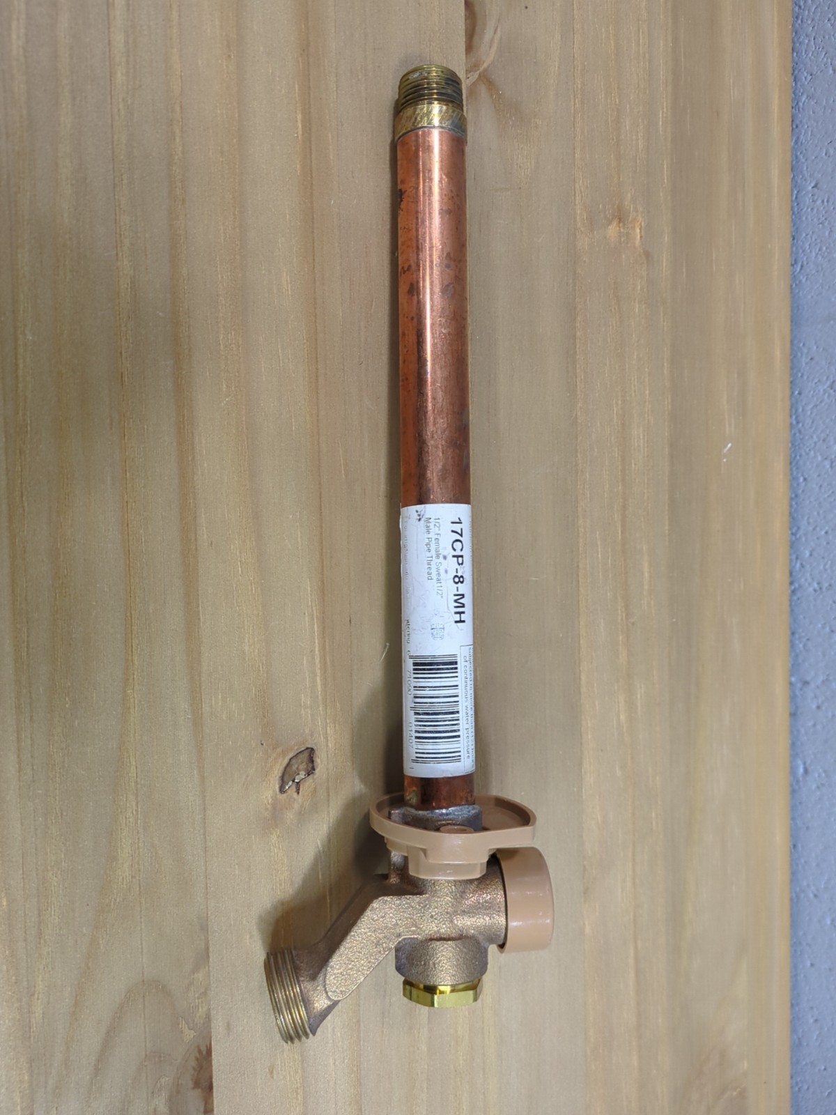 8-in Copper Sweat Brass Anti-Siphon Push/Pull Sillcock by Woodford
