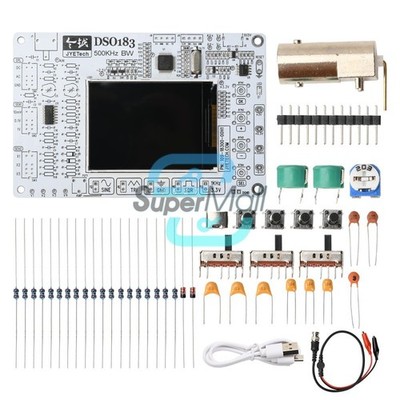 DC 5V DSO183 Digital Oscilloscope DIY Kits 0-500KHz Teaching Beginner Training