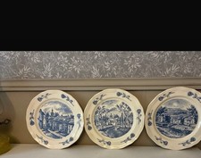 Lot de 3 assiettes décoratives anciennes Villeroy & Boch 