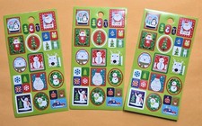 Merry Christmas Stickers, Lot of 3