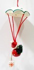 Erzgebirge Style Italy Santa Claus Parachute Tree Gift Wooden Wood Vntg Ornament — photo 5