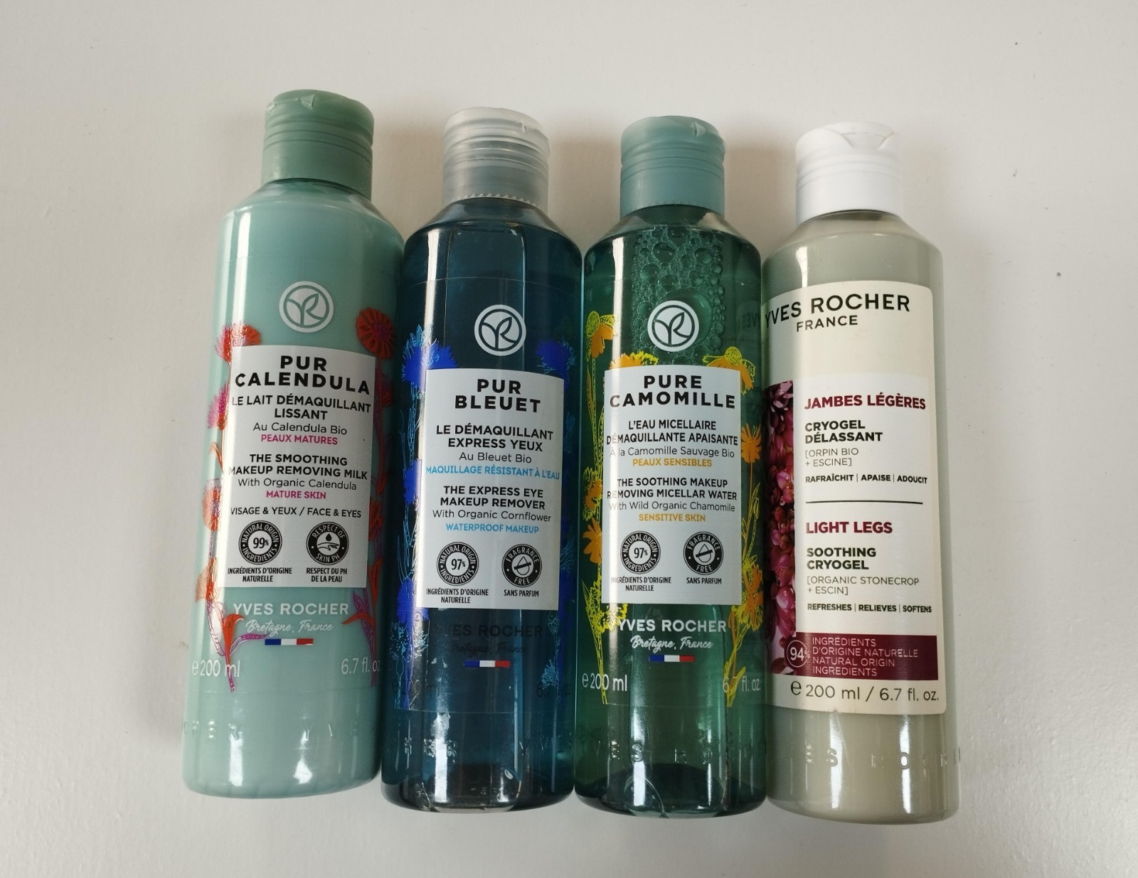 Eau Micellaire Yves Rocher et Rituel Fraîcheur Jambes Légères après le Sport ou le Travail