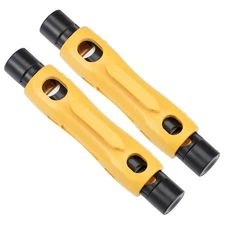 2 x RG6 RG11 Coaxial Cable Stripper Double Ended Coax Stripping Wire Cutter