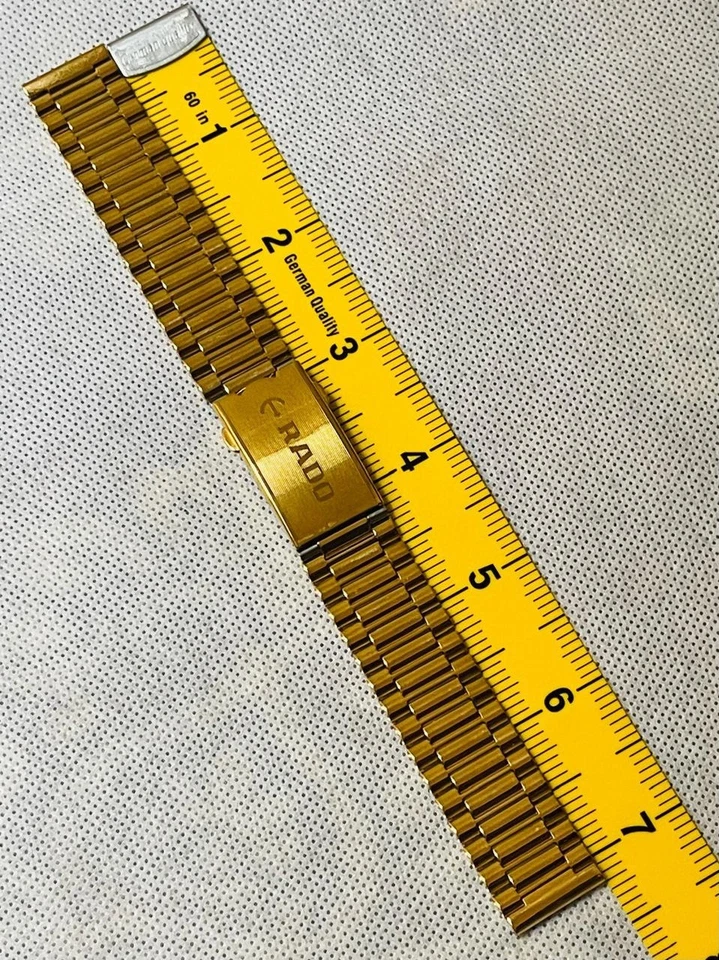 Brazalete 18mm Rado Diastar R0702994/Reemplazo Chapado en Oro - Imagen 2 de 4