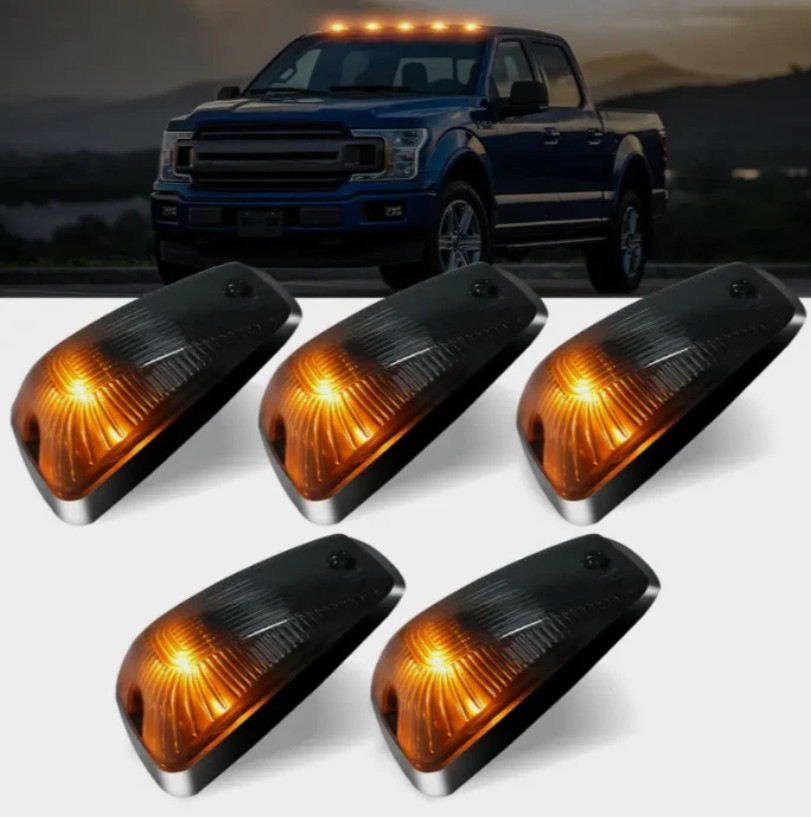 Feux de gabarit pour toit étanches LED 12V blanc x5 pour remorque et utilitaire
