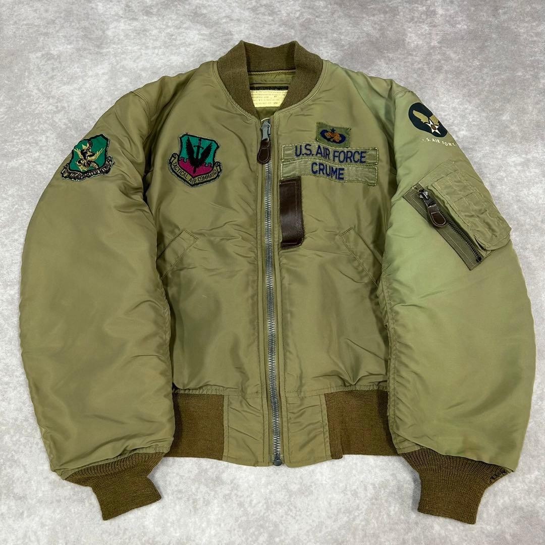 Buzz Ricksons B-15C Nylon Flight Jacket Khaki Jap… - image 14