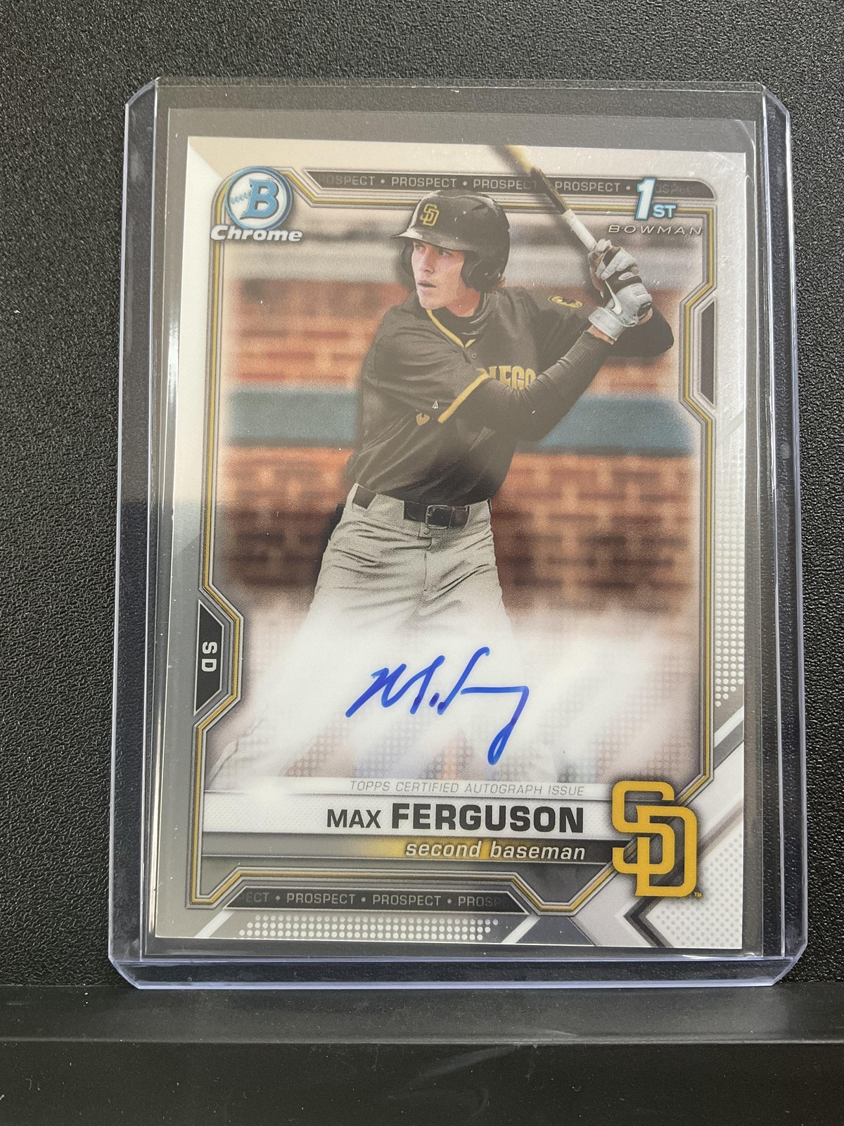 2021 Bowman Draft Max Ferguson #CDA-MF Chrome Draft Pick Auto 1st Bowman