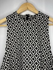 Forever 21+ Women’s Black & White Modern Geometric Dress Size 1X (Fits Like 12)