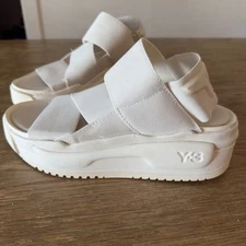 ADIDAS Y-3 RIVALRY SANDAL YOHJI YAMAMOTO-OFF WHITE-FZ6400-SIZE 5 1/2-Unisex Shoe